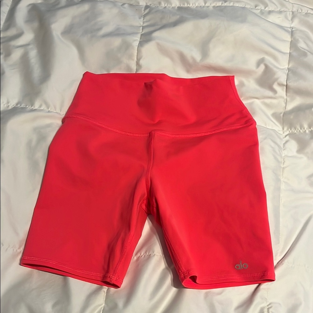 ALO Yoga Pink Bike Shorts